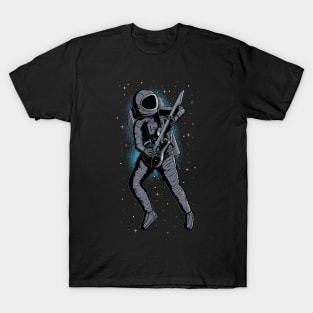 Guitar Solo - Astronaut Musician T-Shirt